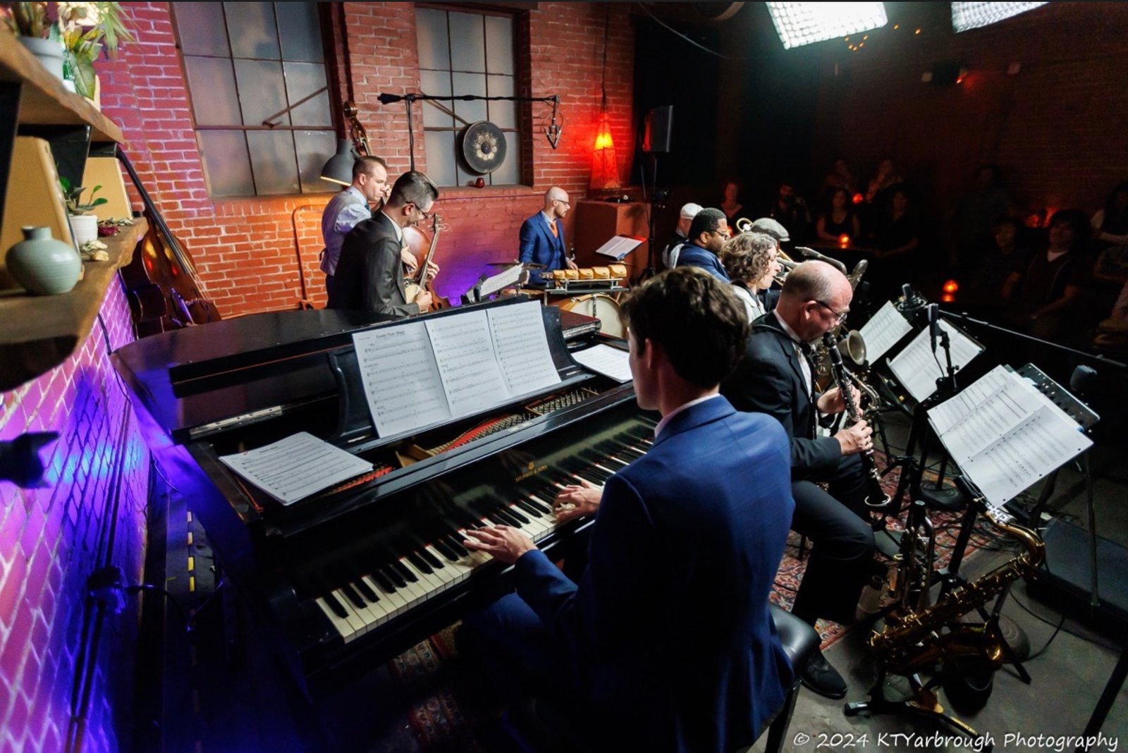 Shane Dickens performing at Monks Jazz